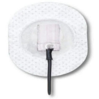 Ambu Neuroline 715 - EMG Adhesive Electrode with Leadwire 22 X 30 mm X 20 Inch Lead Length Silver / Silver Chloride NonSterile Elliptical Tip Disposable - 71505-K/C/12