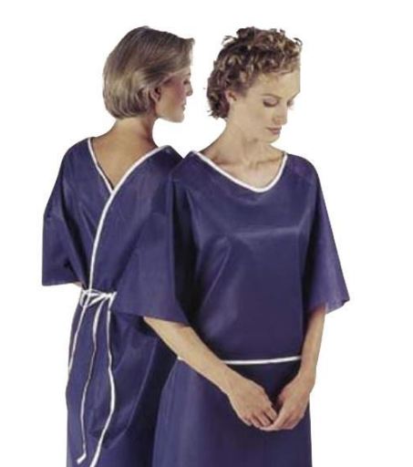 Hospitex / Encompass Group Patient Exam Gown Adult Snowflake Print Print - 45252-KEY