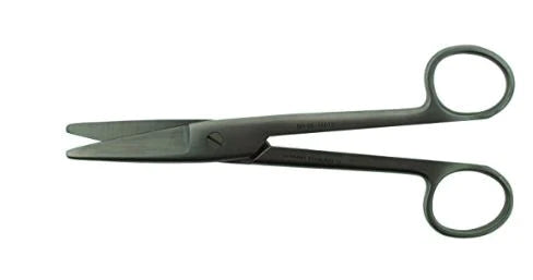 BR Surgical - Dissecting Scissors Mayo-Noble 6-3/4 Inch Length Surgical Grade Stainless Steel NonSterile Finger Ring Handle Straight Blunt Tip / Blunt Tip - BR08-18017