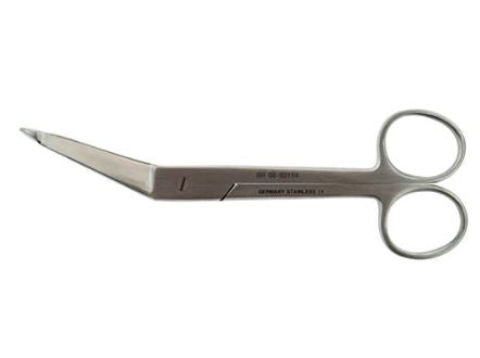 BR Surgical BR Surgical Bandage Scissors Knowles 5-1/2 Inch Length Surgical Grade Stainless Steel NonSterile Finger Ring Handle Curved Sharp/Blunt - BR08-93114