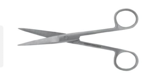 BR Surgical BR Surgical Operating Scissors 6-1/2 Inch Length Surgical Grade Stainless Steel Finger Ring Handle Curved Sharp/Sharp - BR08-12116