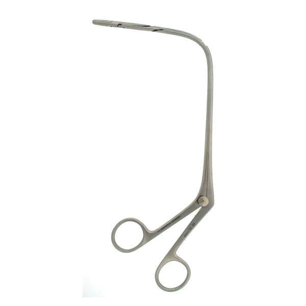 BR Surgical - Laryngeal Polyp Forceps Jurasz 9 Inch Length Finger Ring Handle Up Open - BR52-11504
