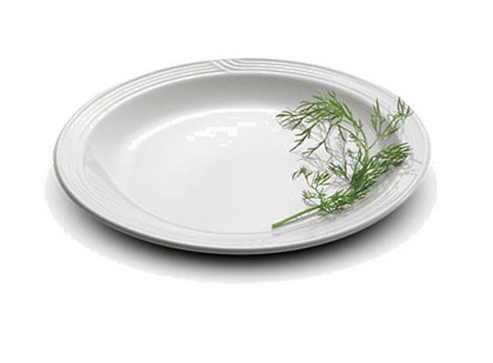  Round China (Unspecified) Entree Plate