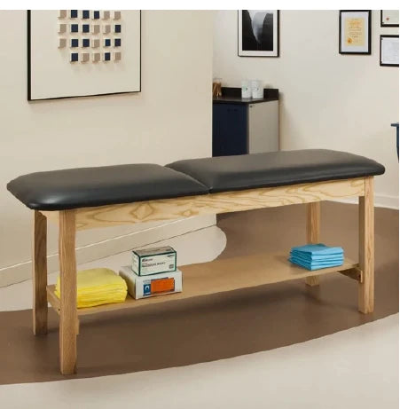 ETA Classic Series - H-Brace Treatment Table with Shelf Fixed Height - 1020-27-PRPLGRYNAT
