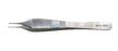 BR Surgical - Tissue Forceps Brown-Adson 6 Inch Length Surgical Grade Stainless Steel NonSterile NonLocking Flat Handle Angled 1 X 2 Teeth - BR10-18115A