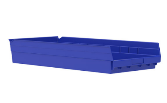 Akro-Mils Shelf Bin Clear Plastic 4 X 11-1/8 X 23-5/8 Inch - 30174SCLAR
