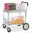 CART, MAIL 2REMOVABLE BASKETS W/SEMI PNEU WHEELS