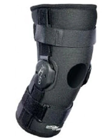 DonJoy - Knee Brace X-Small Hook and Loop Strap Closure 13 to 15-1/2 Inch Thigh Circumference / 12 to 13 Inch Knee Circumference / 10 to 12 Inch Calf Circumference Left or Right Knee - 11-2012-1