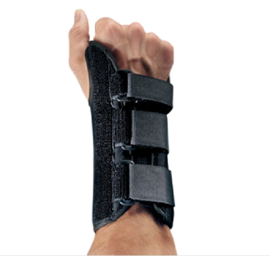 ProCare ComfortFORM - Wrist Brace with Thumb Spica Aluminum / Spandex Left Hand Black Large - 81-87317