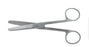 BR Surgical BR Surgical Operating Scissors 5-1/2 Inch Length Surgical Grade Stainless Steel Finger Ring Handle Straight Blunt/Blunt - BR08-10214