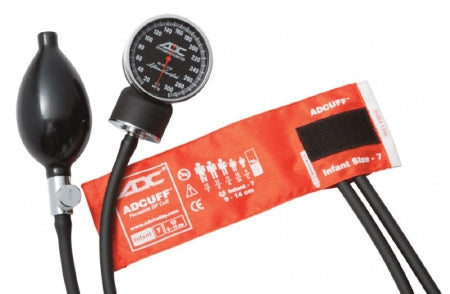 American Diagnostic Corp Diagnostix 720 Series Aneroid Sphygmomanometer Pocket Style Hand Held 2-Tube Infant Size Arm - 720-7IOR