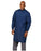 Fashion Seal Uniforms Lab Coat Navy Blue X-Large Long Sleeves Knee Length - 431-8134155-XLG