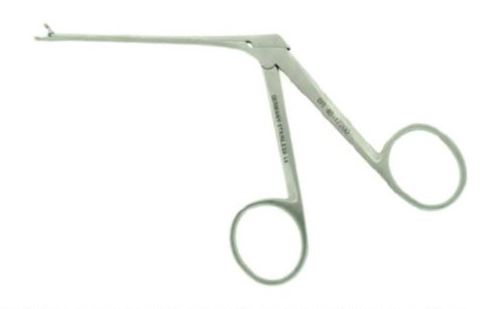 BR Surgical BR Surgical Nasal Forceps Hartmann-Herzfeld 3 Inch Surgical Grade Stainless Steel NonSterile NonLocking Finger Ring Handle Straight 1.5 mm Alligator Cups - BR46-17200
