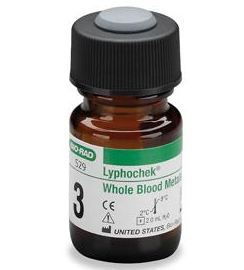 Bio-Rad Laboratories Lyphochek Assayed Control Whole Blood Metals Level 3 6 X 2 mL - 529