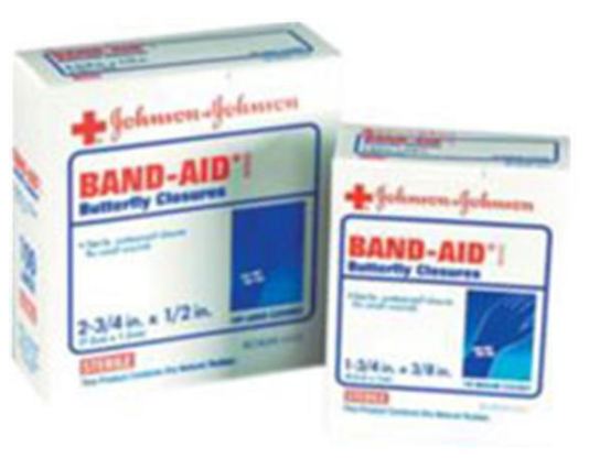 Dukal First Aid Brand Skin Closure Strip 1/2 X 2-3/4 Inch Nonwoven Material Butterfly Closure White - 1990033