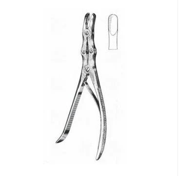BR Surgical - Rongeur Leksell-Stille 8 mm X 9 Inch Length - BR32-24523