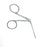 BR Surgical - Micro Ear Scissors Bellucci 80 mm Surgical Grade Stainless Steel NonSterile Finger Ring Handle - BR44-31255
