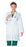 Landau Uniforms - Lab Coat White Size 4 Mid Length Reusable - 3172WWF SZ4