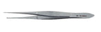 BR Surgical - Dressing Forceps Von-Graefe-Iris 4 Inch Length Surgical Grade Stainless Steel NonSterile NonLocking Thumb Handle Curved 30° Serrated Tips - BR42-81110