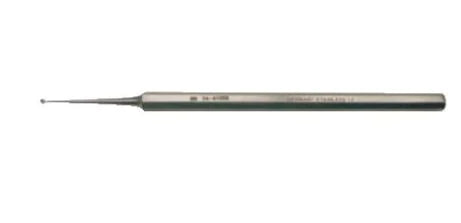 BR Surgical - Excavator Curette 5 Inch Length Solid Handle 1.5 mm Tip Straight Fenestrated Round Cup Tip - BR74-41002