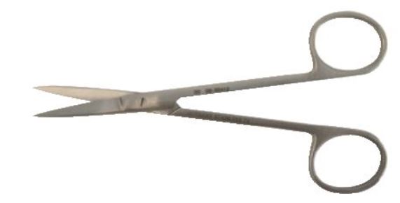 BR Surgical BR Surgical Dental Scissors Wagner 4-3/4 Inch Length Surgical Grade Stainless Steel NonSterile Finger Ring Handle Straight Sharp/Blunt - BR08-82612