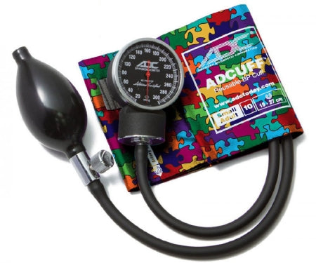 American Diagnostic Corp Diagnostix 720 Series Aneroid Sphygmomanometer Pocket Style Hand Held 2-Tube Small Adult Size Arm - 720-10SAPP