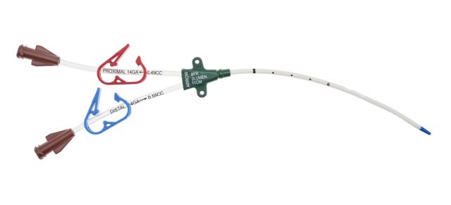 Arrow International CATHETER KIT, HEMODIALYSIS DBLLUMEN 8FRX11CM PED (5/CS) - AK-11802-F