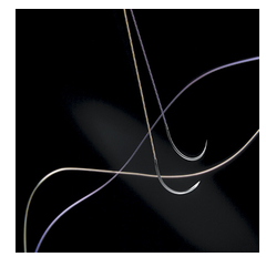 Aesculap Monosyn Suture with Needle Absorbable Uncoated Undyed Suture Monofilament Glyconate Size 2-0 70 cm Suture 1-Needle 24 mm Length 3/8 Circle Reverse Cutting Needle - C0023636