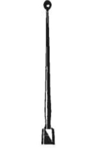 BR Surgical - Chalazion Curette Meyhoefer 5 Inch Length Flat Handle 2.5 mm Tip Straight Round Cup Tip - BR42-40225