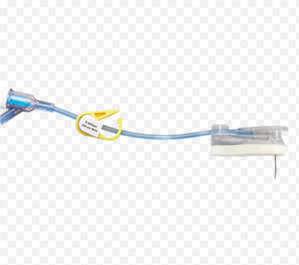 Gripper Plus POWER P.A.C. - Huber Infusion Set Gripper Plus Power P.A.C. 19 Gauge 1 Inch Without Port - 21-3364-24
