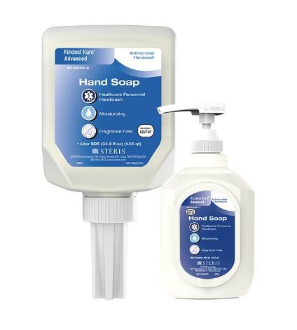 DebMed USA Kindest Kare Advanced Antimicrobial Soap Liquid 1,000 mL Dispenser Refill Bottle Unscented - 626787