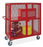 CART, SECURITY SUPPLY 3SHELF WELDED RED