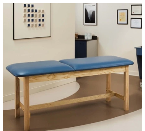 Clinton Industries ETA Classic Series H-Brace Treatment Table Fixed Height 400 Lbs. - 1010-27-3BK/1NT