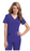 Landau Uniforms Motivate Scrub Shirt Medium Black Short Sleeves Female - 9015BKFSMED