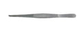 BR Surgical - Dressing Forceps 7 Inch Length Surgical Grade Stainless Steel NonSterile NonLocking Thumb Handle Straight Serrated Tips - BR10-10218