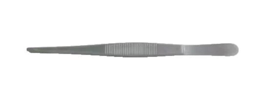 BR Surgical - Dressing Forceps 7 Inch Length Surgical Grade Stainless Steel NonSterile NonLocking Thumb Handle Straight Serrated Tips - BR10-10218