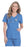 Landau Uniforms - Scrub Shirt Medium Blushing Palm Print Short Sleeve Female - 8110-BPPSMED