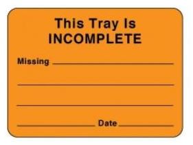Precision Dynamics Tray Removable Label 1-3/4 X 2-3/8 Inch, Fluorescent Orange - 59705783