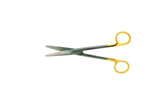 BR Surgical - Dissecting Scissors Mayo-Harrington 9 Inch Length Surgical Grade Stainless Steel / Tungsten Carbide NonSterile Finger Ring Handle Straight Blunt Tip / Blunt Tip - BR08-16423
