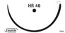 Aesculap MonoPlus Suture Loop with Needle Absorbable Uncoated Violet Suture Monofilament Polydioxanone Size 0 150 cm Suture 1-Needle 48 mm Length 1/2 Circle Round Bodied Needle with Taper Point - B0024090