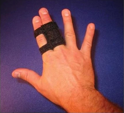 Brownmed DigiWrap Finger Splint Neoprene Black Size 3 - 10323