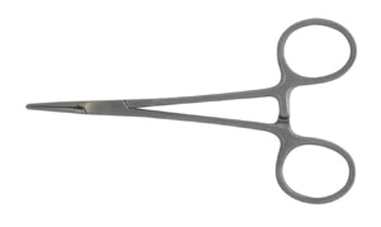BR Surgical - Hemostatic Forceps Halsted 5 Inch Length Floor Grade Stainless Steel Straight - FG12-22012