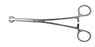 BR Surgical BR Surgical Grasping Forceps Babcock 8 Inch Surgical Grade Stainless Steel NonSterile Ratchet Lock Finger Ring Handle Curved 10 mm Fenestrated Square Tips - BR64-16020