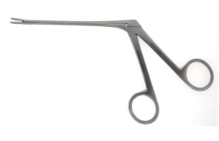 BR Surgical BR Surgical Nasal Forceps Weil-Blakesley 7-1/2 Inch Surgical Grade Stainless Steel NonSterile NonLocking Finger Ring Handle Straight 2.5 mm Wide Tips - BR46-22398