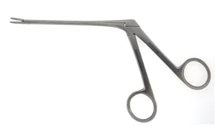 BR Surgical - Nasal Forceps Weil-Blakesley 7-1/2 Inch Length Surgical Grade Stainless Steel NonSterile NonLocking Finger Ring Handle Straight 2.5 mm Wide Tips - BR46-22398