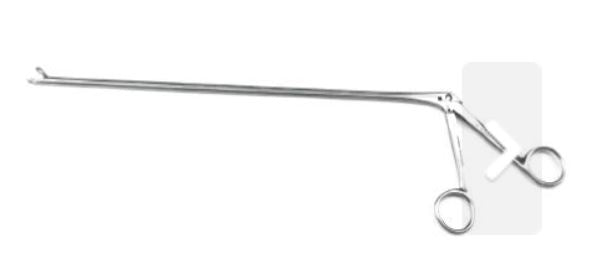 BR Surgical BR Surgical Broncho-Esophagoscopy Forceps Chevalier-Jackson 11 Inch Surgical Grade Stainless Steel NonSterile NonLocking Finger Ring Handle Straight 4 mm Round Cups - BR52-24004
