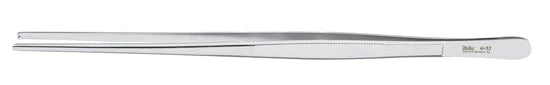 Miltex - Tissue Forceps 5-1/2 Inch Length Floor Grade Stainless Steel Sterile NonLocking Thumb Handle Straight 1 X 2 Teeth - ST6-44