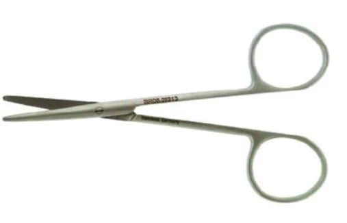 BR Surgical - Dissecting Scissors Metzenbaum 9 Inch Length Surgical Grade Stainless Steel NonSterile Finger Ring Handle Straight Blunt Tip / Blunt Tip - BR08-28223