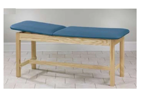 Clinton Industries ETA Classic Series H-Brace Treatment Table Fixed Height 400 Lbs. - 1010-27-3BK/1NT