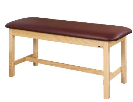 Clinton Industries ETA Classic Series H-Brace Treatment Table Fixed Height 400 Lbs. - 1010-27-3BK/1NT